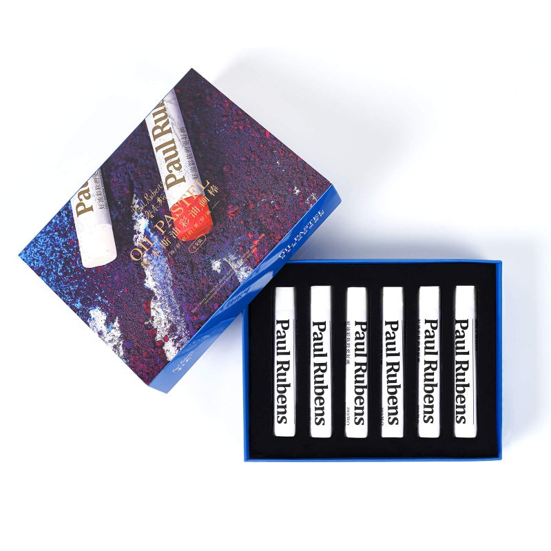 Paul Rubens White Oil Pastels (6-Pack) - Ultra-Soft & Blendable - Perfect for Clouds, Waves, Snow Highlights and Color Mixing - Pastel Sticks for Painting Techniques - Image 1